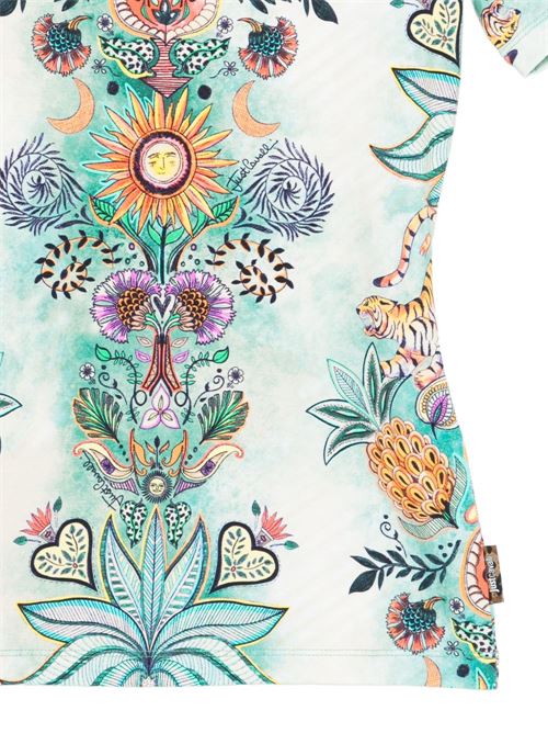 T-shirt donna con stampa floreale JUST CAVALLI | 80PAHE02CJ112R86